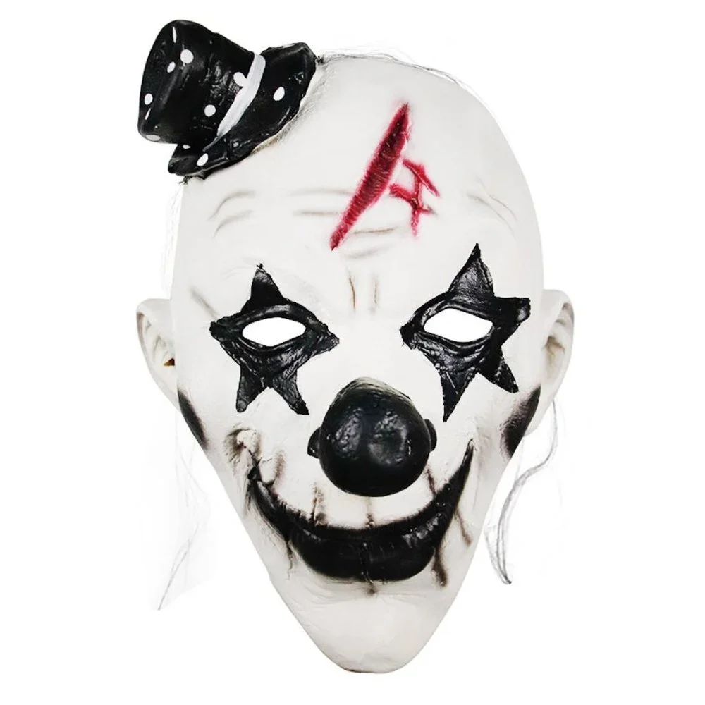 Pennywise Dancing Clown Costume Latex Rubber Horror Scary Mask Halloween…